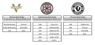 always up to date thunder skateboard truck size chart 2019