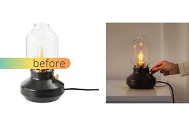 This is a solid desktop setup, with a touch of a modern look to it. Love Ikea Tarnaby Here Are 4 Ways To Make It Better Ikea Hackers Ikea Hackers Desktop Lamp Oil Lamps