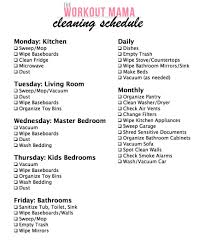 044 Template Ideas Monthly Cleaning Unique Schedule Daily