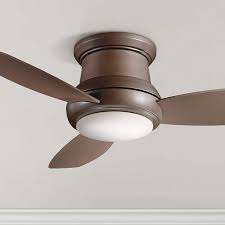 Get 5% in rewards with club o! 44 Concept Ii Bronze Flushmount Led Ceiling Fan 19w18 Lamps Plus