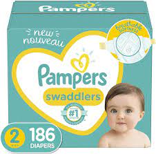 Amazon Com Baby Diapers Size 2 186 Count Pampers Swaddlers One Month Supply Packaging And Prints On Diapers May Vary Everything Else