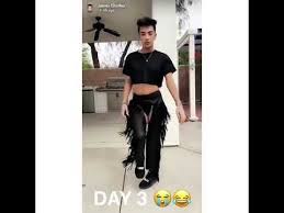 How to wear ideas for lips and black lace camisole bra. James Charles Coachella Day 3 Outfit Youtube