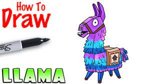 • step by step beginner drawing tutorial of the supply llama in fortnite. How To Draw The Llama Fortnite Youtube