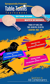 Pin By Synapseindia Celebrations On Synapseindia Celebrations Table Tennis Tournament Event Organization Match Schedule
