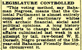 Negro Bahamas Friendly Society, Lodges and Other Societies Finance  Political Movement To Circumvent Bay Street Capitalists 1944 · Bahamianology
