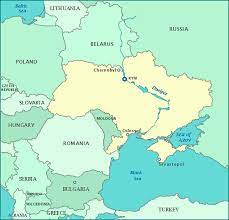 The war in eastern ukraine took its toll on the country's economy. Map Of Ukraine And Surrounding Countries Ukraine Map Show Cities River And Chernobyl Map Chernobyl Ukraine
