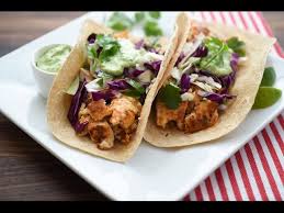 Avocado cilantro lime sauce for fish tacos. Fish Tacos With Avocado Cilantro Sauce Recipe Youtube