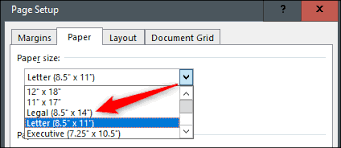 Go to file > print > page setup, select the paper tab, then set the paper size. How To Change The Paper Size In Microsoft Word