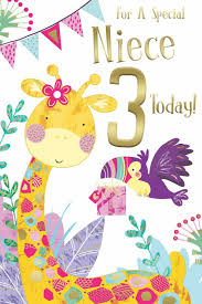 With warm wishes and a hug, i pray that your birthday will be as great as you, my dear nephew. Age 3 Niece 3rd Birthday Card For Sale Online Ebay