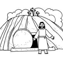 The photograph in jesus empty tomb coloring page along with other coloring images. Bible Stories Netart Part 2
