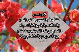 شعر مدح ابن العم ليدي بيرد