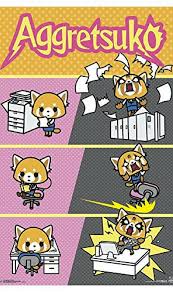 Show Your Office How You Really Feel With This Aggretsuko Wall Poster Or If You Want To Keep Your Job Just Hang Re Anime Wall Art Trends International Anime