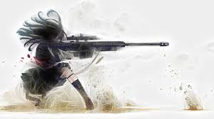 Wallpaper Drawing Gun Simple Background Anime Girls Weapon White Background Soldier Black Hair Original Characters Blood Sniper Rifle Kozaki Yuusuke Sketch 1920x1080 Wallhaven4o 189254 Hd Wallpapers Wallhere Draw a awm sniper with beautiful skin. drawing gun simple background anime