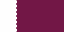 Die nationalflagge besteht aus einem senkrechten weißen streifen links und einem bordeauxroten streifen rechts. Katar Flagge In Lexikon Und Shop