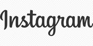 Click on the instagram logo below to get a large version of this transparent background instagram logo with black borders. Black Instagram Word Text Logo Citypng