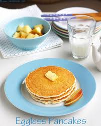 Eggless Pancake Recipe Soft Fluffy Raks Kitchen Recipe Eggless Pancake Recipe Pancake Recipe Easy Eggless Pancake