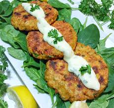 Finding the little pieces of fresh roasted garlic is the difference between. Paleo Salmon Patties With Rosemary Garlic Aioli Sauce Feelin Fabulous With Kayla