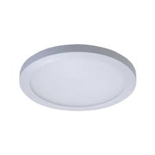 Halo Smd6r6935wh Matte White Single Light 6 Led Round Flush Mount Ceiling Fixture With Surface Mounting Hardware 90 Cri 3500k Lightingdirect Com
