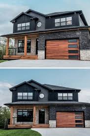 36 Modern Rustic Homes With Black Exteriors 00011 Gorgeous House Housegoals 36 Moder In 2020 House Designs Exterior Modern Farmhouse Exterior Dream House Exterior