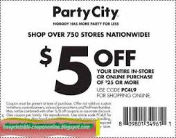 Free Printable Party City Coupons Party City Party Printables Free Coupons