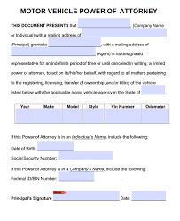 Contained in this article are several examples that you can refer to. Motor Vehicle Power Of Attorney Forms Pdf Templates Power Of Attorney Power Of Attorney