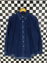 Black And Blue Polo Ralph Lauren Shirt This Item Is Unavailable Ralph Lauren Denim Shirt Denim Shirt With Jeans Western Denim Shirt