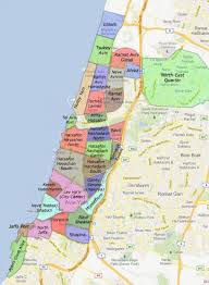 Przed domem ma flagę konfederacji. Tel Aviv Susjedstvu Kartica Tel Avivu Karta Okolice Izrael