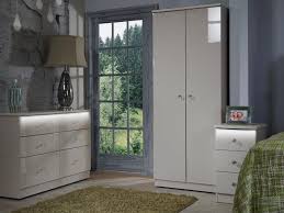 Swift Lumiere Ready Assembled Gloss Bedroom Furniture With Built In Lights The Furniture Co