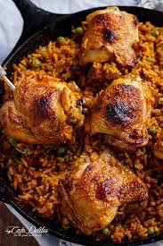 One Pan Spanish Chicken And Rice Cafe Delites Recipes Food Mexican Food Recipes