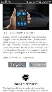 Not only does this include standard features like remote start and navigation, but lexus enform divides your technological experience into seven distinct categories: Kaeden Yates Lexus App Remote Start