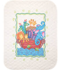 Dimensions stamped cross stitch kit sunday morning snowfall 3111 1990 new. Dimensions Noah S Ark Quilt Stamped Cross Stitch Kit