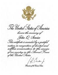 Learn how to get started and if you completed an undergraduate certificate, the certificate will state: Presidential Memorial Certificates National Cemetery Administration