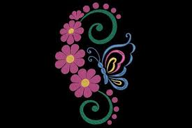 Download Flowers And Butterfly Creative Fabrica In 2020 Types Of Embroidery Embroidery Designs Creative SVG Cut Files