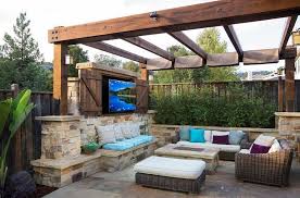 How To Create An Entertaining Outdoor Movie Night Outdoor Pergola Backyard Patio Patio Design