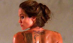 This rune styled tattoo which is on her wrist is actually a letter h. Birthday Girl Angelina Jolie S 9 Tattoos And Their Explanations India Com