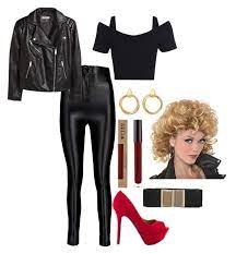 How To Cheap Diy Sandy From Grease Halloween Costume By Ohheyitsgrace Liked On Polyvore Featuring Booho Grease Costumes Diy Grease Costumes Grease Outfits