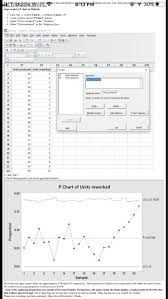 Solved W 6 Attribute Control Charts For The Data Set Giv