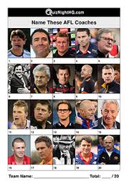 Who won the afl premiership in 2017. Afl 004 Coaches As Players Quiznighthq