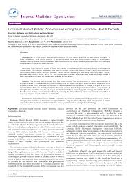 Pdf Documentation Of Patient Problems And Strengths In