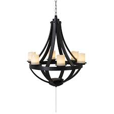 Save big on hanging lights and chandeliers for your gazebo, pergola, or any outdoor space. Sunjoy Osborne Classic Outdoor Battery Powered 6 Light Led Chandelier D203000600 The Home Depot