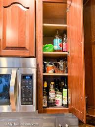 How To Organize Kitchen Cabinets My Homier Home In 2020 Kitchen Cabinet Organization Easy Kitchen Renovations Kitchen Organization