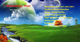 Pada masa ini dalam penciptaan alam semesta adalah proses penciptaan tata surya, termasuk bumi. Lirik Lagu Anak Anak Memandang Alam Obebiku