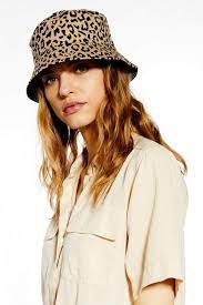 Topshop Leopard Reversible Bucket Hat Women Hats Fashion Hat Fashion Girls Winter Hats