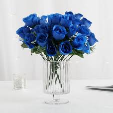 Nov 24, 2020 · shop flowers for your house if you'd like to enjoy these beauties in your house weekly. 12 Bush Royal Blue 84 Rose Buds Real Touch Artificial Silk Flowers Tableclothsfactory