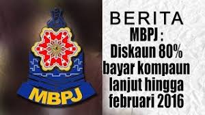 Check spelling or type a new query. Mbpj Diskaun 80 Bayar Kompaun Lanjut Hingga Feb 2016 By Tvselangor