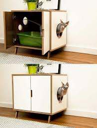 Meuble Litiere Pour Chat Toilette Pour Chat Meubles Pour Petits Espaces Mobilier Pour Chat