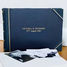 Professional leather photo albums with plain cover or with a 4x4 window. Traditional Landscape Card Album By Noble Macmillan Notonthehighstreet Com