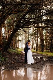 Rainy Oyster Beach Elopement Humboldt Humboldt Wedding Humboldt County Wedding Wedding