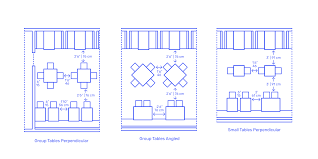 The downside is that every single diner is on a corner. Restaurant Seating Arrangements Dimensions Drawings Dimensions Com