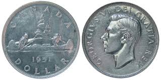 coins and canada 1 dollar 1951 canadian coins price